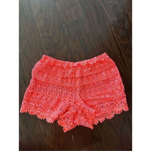 Giani Bini Hot Pink Ruffle Shorts Small - Picture 1 of 6